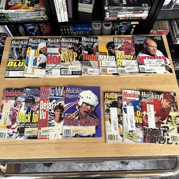Hockey Digest magazine lot 1994 96-97 sports magazines 15 book lot 90s - Picture 1 of 5